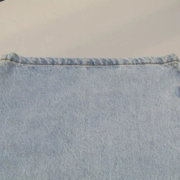 NEW COPERNI Jean Light Blue/Black Size 4 Hybrid Flare Denim Trousers Buckles - Picture 4 of 10